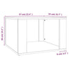 Stella Homewares Bedside Table High Gloss White 57x55x36 cm Engineered Wood