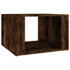 Stella Homewares Bedside Table Smoked Oak 57x55x36 cm Engineered Wood