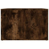 Stella Homewares Bedside Table Smoked Oak 57x55x36 cm Engineered Wood