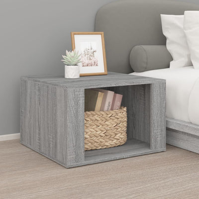 Stella Homewares Bedside Table Grey Sonoma 57x55x36 cm Engineered Wood