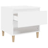 Stella Homewares Bedside Table White 50x46x50 cm Engineered Wood