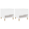 Stella Homewares Bedside Tables 2 pcs White 50x46x50 cm Engineered Wood