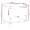 Stella Homewares Bedside Tables 2 pcs White 50x46x50 cm Engineered Wood