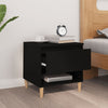Stella Homewares Bedside Table Black 50x46x50 cm Engineered Wood
