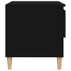 Stella Homewares Bedside Table Black 50x46x50 cm Engineered Wood