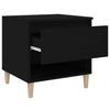 Stella Homewares Bedside Table Black 50x46x50 cm Engineered Wood