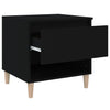 Stella Homewares Bedside Tables 2 pcs Black 50x46x50 cm Engineered Wood