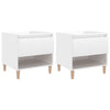 Stella Homewares Bedside Tables 2 pcs High Gloss White 50x46x50 cm Engineered Wood
