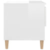 Stella Homewares Bedside Tables 2 pcs High Gloss White 50x46x50 cm Engineered Wood
