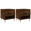 Stella Homewares Bedside Tables 2 pcs Smoked Oak 50x46x50 cm Engineered Wood