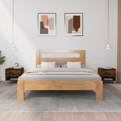 Stella Homewares Bedside Tables 2 pcs Smoked Oak 50x46x50 cm Engineered Wood