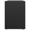 Stella Homewares Garden Storage Cabinet Black 100x55.5x80 cm Poly Rattan