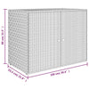 Stella Homewares Garden Storage Cabinet Black 100x55.5x80 cm Poly Rattan