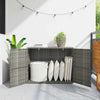 Stella Homewares Garden Storage Cabinet Grey 100x55.5x80 cm Poly Rattan