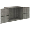Stella Homewares Garden Storage Cabinet Grey 100x55.5x80 cm Poly Rattan