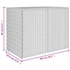Stella Homewares Garden Storage Cabinet Grey 100x55.5x80 cm Poly Rattan