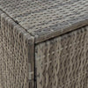 Stella Homewares Garden Storage Cabinet Grey 100x55.5x80 cm Poly Rattan