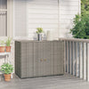 Stella Homewares Garden Storage Cabinet Grey 100x55.5x80 cm Poly Rattan