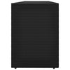 Stella Homewares Garden Storage Cabinet Black 198x55.5x80 cm Poly Rattan