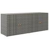 Stella Homewares Garden Storage Cabinet Grey 198x55.5x80 cm Poly Rattan