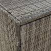 Stella Homewares Garden Storage Cabinet Grey 198x55.5x80 cm Poly Rattan