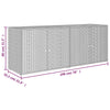 Stella Homewares Garden Storage Cabinet Grey 198x55.5x80 cm Poly Rattan
