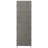 Stella Homewares Garden Storage Cabinet Grey 59x40x180 cm Poly Rattan