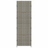 Stella Homewares Garden Storage Cabinet Grey 59x40x180 cm Poly Rattan