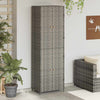 Stella Homewares Garden Storage Cabinet Grey 59x40x180 cm Poly Rattan
