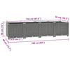 Stella Homewares Raised Bed 160x40x38 cm Polypropylene