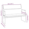 Stella Homewares Bench Dark Grey 100x64x80 cm Fabric