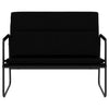Stella Homewares Bench Black 100x64x80 cm Faux Leather