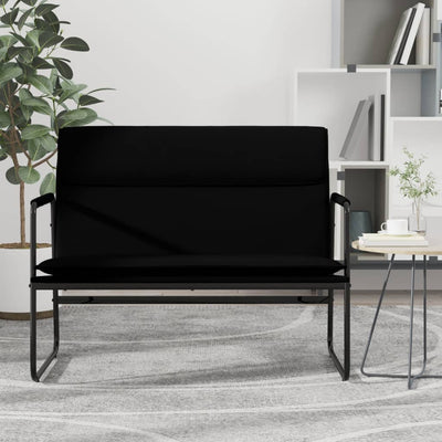 Stella Homewares Bench Black 100x64x80 cm Faux Leather