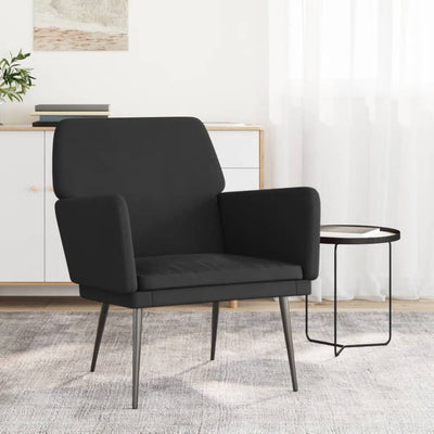 Stella Homewares Armchair Black 62x79x79 cm Velvet