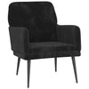 Stella Homewares Armchair Black 62x79x79 cm Velvet