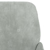 Stella Homewares Bench Light Grey 108x79x79 cm Velvet