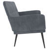 Stella Homewares Bench Dark Grey 108x79x79 cm Velvet