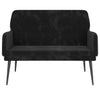 Stella Homewares Bench Black 108x79x79 cm Velvet