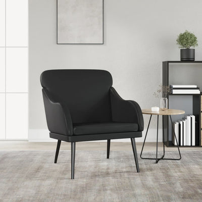 Stella Homewares Armchair Black 63x76x80 cm Faux Leather