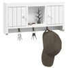 Stella Homewares Key Cabinet White 40x8.5x20 cm Engineered Wood&Steel