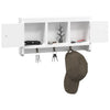 Stella Homewares Key Cabinet White 40x8.5x20 cm Engineered Wood&Steel