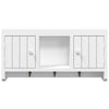 Stella Homewares Key Cabinet White 40x8.5x20 cm Engineered Wood&Steel