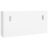 Stella Homewares Key Cabinet White 40x8.5x20 cm Engineered Wood&Steel