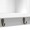 Stella Homewares Key Cabinet White 40x8.5x20 cm Engineered Wood&Steel