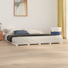 Stella Homewares Bed Frame without Mattress White 183x203 cm King Solid Wood Pine