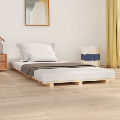 Stella Homewares Bed Frame without Mattress 90x190 cm Solid Wood Pine