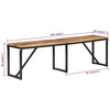 Stella Homewares Bench 160x35x46 cm Solid Wood Mango