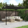 Stella Homewares Pergola with Retractable Roof Anthracite 295x292x230 cm