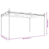 Stella Homewares Pergola with Retractable Roof Anthracite 395x292x230 cm