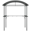 Stella Homewares BBQ Gazebo with Side Shelves Anthracite 220x115x230 cm Steel